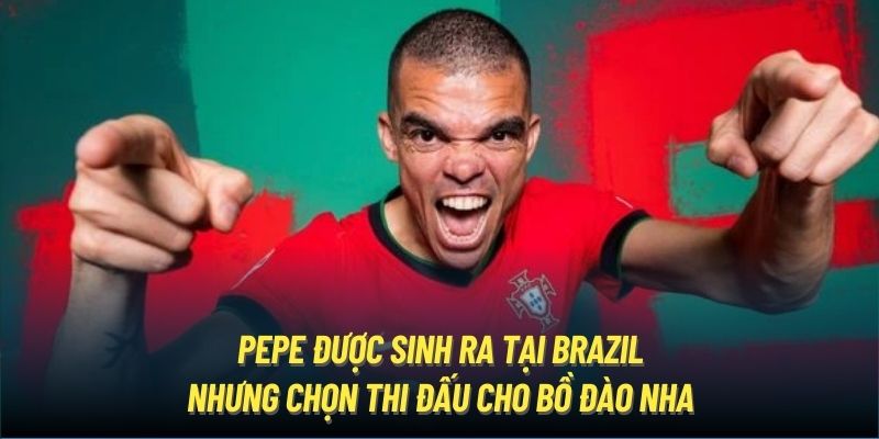 Pepe được sinh ra tại Brazil nhưng chọn thi đấu cho Bồ Đào Nha